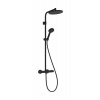 Hansgrohe Activera S - čierny matný sprchový systém Showerpipe 240 Varia s termostatom Hansgrohe Activera S - čierny matný sprchový systém Showerpipe 240 Varia s termostatom