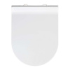 Biele WC sedadlo s jednoduchým zatváraním Wenko Habos, 46 × 36 cm Biele WC sedadlo s jednoduchým zatváraním Wenko Habos, 46 × 36 cm