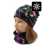 Zimná čiapka s nákrčníkom Color splash - L Zimná čiapka s nákrčníkom Color splash - L