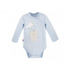 Eevi Body rozopínacie s dlhým rukávom MELLOW modré - 62 Eevi Body rozopínacie s dlhým rukávom MELLOW modré - 62