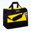 Tréningová taška ERIMA Six Wings Sports Bag With Bottom Compartment 94,5 l yellow/black Tréningová taška ERIMA Six Wings Sports Bag With Bottom Compartment 94,5 l yellow/black