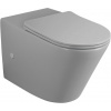 Sapho PACO RIMLESS misa pre kombi WC, spodný/zadný odpad, šedá mat PC1012GR-111 Sapho PACO RIMLESS misa pre kombi WC, spodný/zadný odpad, šedá mat PC1012GR-111