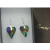 Čarokrásne náušnice Swarovski elements srdce Crazy zelené Crystal Vitrail medium 17mm Čarokrásne náušnice Swarovski elements srdce Crazy zelené Crystal Vitrail medium 17mm