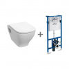 Závesné WC DEEP BY JIKA H820616, Rimless, DualFlush, biela + rámový podomietkový modul H895652 Závesné WC DEEP BY JIKA H820616, Rimless, DualFlush, biela + rámový podomietkový modul H895652