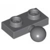 14417 Dark Bluish Gray Plate, Modified 1 x 2 with Tow Ball on Side (Tmavě modrošedá deska, upravená 1 x 2 s tažnou koulí na boku) 14417 Dark Bluish Gray Plate, Modified 1 x 2 with Tow Ball on Side (Tmavě modrošedá deska, upravená 1 x 2 s tažnou koulí na boku)