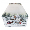 Vianočný gobelínový behúň so zasneženou chalúpkou Viacfarebná 45x140 cm Vianočný gobelínový behúň so zasneženou chalúpkou Viacfarebná 45x140 cm