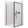 CERANO - Sprchovací kút Varone LINE Ľ/P - 6 mm - čierna matná, transparentné sklo - 130x70x195 cm - posuvný CERANO - Sprchovací kút Varone LINE Ľ/P - 6 mm - čierna matná, transparentné sklo - 130x70x195 cm - posuvný