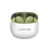 CANYON Bezdrátová stereo sluchátka True Wireless TWS-5 zelená CANYON Bezdrátová stereo sluchátka True Wireless TWS-5 zelená