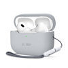 AppleMix Puzdro / obal TECH-PROTECT pre Apple AirPods Pro 1 / 2 + remienok - silikónové - popolavo šedé AppleMix Puzdro / obal TECH-PROTECT pre Apple AirPods Pro 1 / 2 + remienok - silikónové - popolavo šedé