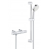 Grohe Grohtherm 800 Cosmopolitan - Sprchový set s termostatom na stenu, 2 prúdy, chróm 34768000