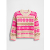 GAP Baby sveter Fair Isle Ružová 12-18M Ružová Ružová GAP Baby sveter Fair Isle Ružová 12-18M Ružová Ružová