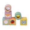 Adam Toys Farebné, drevené kocky s rolničkou Zvieratka Adam Toys Farebné, drevené kocky s rolničkou Zvieratka