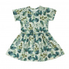 ESITO Dievčenské šaty Leaves olivová Veľ. 92 ESITO Dievčenské šaty Leaves olivová Veľ. 92