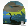 Chlapčenská funkčná čiapka Dráče - Bruno 029, Dinosaurus Farba: Mix farieb, Veľkosť: M 52-54 Chlapčenská funkčná čiapka Dráče - Bruno 029, Dinosaurus Farba: Mix farieb, Veľkosť: M 52-54