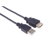PremiumCord kupaa1bk USB 2.0 prodlužovací, A-A, 1m, černý PremiumCord kupaa1bk USB 2.0 prodlužovací, A-A, 1m, černý