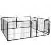 Ohrádka pre šteňatá a ďalšie zvieratá PAWHUT D06-107V02BK, 8 panelov, 80x60 cm Ohrádka pre šteňatá a ďalšie zvieratá PAWHUT D06-107V02BK, 8 panelov, 80x60 cm