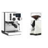 Rancilio Silvia BC PID, white + Eureka Mignon Silenzio 55, CR white Rancilio Silvia BC PID, white + Eureka Mignon Silenzio 55, CR white