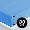 Froté napínacie prestieradlo na vysoký matrac FR-015 Svetlo modré 200 x 220 - výška 30 cm Froté napínacie prestieradlo na vysoký matrac FR-015 Svetlo modré 200 x 220 - výška 30 cm