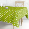 PVC obrus v šírke 140cm - celá rolka 20 metrov FLORISTRA - motív Kvietky na ZELENOM PVC obrus v šírke 140cm - celá rolka 20 metrov FLORISTRA - motív Kvietky na ZELENOM