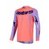 Dres SUPERTECH SCENZ, ALPINESTARS (oranžová korálová/fialová, vel. L) Dres SUPERTECH SCENZ, ALPINESTARS (oranžová korálová/fialová, vel. L)