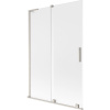 Mexen Velar L vanová zástěna 2-dielna posuvná 120 x 150 cm, matná, brúsený nikel - 896-120-003-31-97 Mexen Velar L vanová zástěna 2-dielna posuvná 120 x 150 cm, matná, brúsený nikel - 896-120-003-31-97