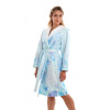 Dámsky župan s kapucňou ANJU 3051 0002 Svetlo modrý more - Vestis S sv.modrá-vzor Dámsky župan s kapucňou ANJU 3051 0002 Svetlo modrý more - Vestis S sv.modrá-vzor