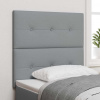 Výškově nastavitelné čelo postele Světle šedá 80 cm textil 3337782 Výškově nastavitelné čelo postele Světle šedá 80 cm textil 3337782