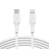 Belkin BOOST CHARGE™ Lightning/USB-C kabel, 2m, bílý CAA003bt2MWH Belkin BOOST CHARGE™ Lightning/USB-C kabel, 2m, bílý CAA003bt2MWH