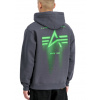 Alpha Industries pánska mikina Spray Print Hoodie Vintage Grey Veľkosť: M, Farba: šedá Alpha Industries pánska mikina Spray Print Hoodie Vintage Grey Veľkosť: M, Farba: šedá