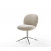Jedálenská stolička Nube-Flex tkanina mäkký béžová krížová podstava Jedálenská stolička Nube-Flex tkanina mäkký béžová krížová podstava