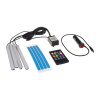 LED ambientné osvetlenie interiéru RGB 12 V – 4x pásik 162 mm, Bluetooth, synchronizácia s hudbou, CL zásuvka LED ambientné osvetlenie interiéru RGB 12 V – 4x pásik 162 mm, Bluetooth, synchronizácia s hudbou, CL zásuvka