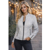 Max Original Leather Dámska kožená bunda 1192 white/black (3XL 58-60) - White/black - 3XL Max Original Leather Dámska kožená bunda 1192 white/black (3XL 58-60) - White/black - 3XL