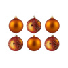 Set oranžových matných ozdôb Set oranžových matných ozdôb