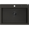 Mexen Elix granitový drez 1-komorový 700 x 500 mm, čierny/zlatý metalik, sifón čierny - 6526701005-75-B Mexen Elix granitový drez 1-komorový 700 x 500 mm, čierny/zlatý metalik, sifón čierny - 6526701005-75-B