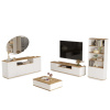 VerDesign, FREY 19 obývacia zostava s regálom, borovica/biela LTD VerDesign, FREY 19 obývacia zostava s regálom, borovica/biela LTD