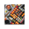 Vymalujsisam.sk Maľovanie podľa čísiel - Rôzne druhy sushi Veľkosť: 50x50cm, Rám: Na plastovej doske Vymalujsisam.sk Maľovanie podľa čísiel - Rôzne druhy sushi Veľkosť: 50x50cm, Rám: Na plastovej doske
