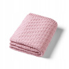 Bavlnená pletená deka RUŽOVÁ BABYONO Bavlnená pletená deka RUŽOVÁ BABYONO