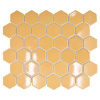 Keramická mozaika HX570 šesťuholník uni okrová oranžová lesklá Keramická mozaika HX570 šesťuholník uni okrová oranžová lesklá