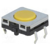Mikrospínač TACT SPST-NO Polohy 2 0,05A/24VDC THT není 3,43N Mikrospínač TACT SPST-NO Polohy 2 0,05A/24VDC THT není 3,43N