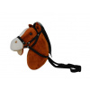 Teddies Konská plyšová hlava s popruhom 30 cm 8592190511289 Teddies Konská plyšová hlava s popruhom 30 cm 8592190511289
