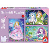 Schmidt - Puzzle 3x48 Princezná, víla a morská panna - 40-99 dielov Schmidt - Puzzle 3x48 Princezná, víla a morská panna - 40-99 dielov
