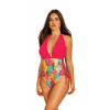 Jednodielne plavky Self Pati8 S 1091 - Self L růžová-oranžová Jednodielne plavky Self Pati8 S 1091 - Self L růžová-oranžová