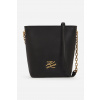 Kožená kabelka Karl Lagerfeld K/AUTOGRAPH A2W30201 čierna ONE SIZE Kožená kabelka Karl Lagerfeld K/AUTOGRAPH A2W30201 čierna ONE SIZE