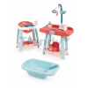 Opatrovateľská súprava pre bábiku Nursery 3v1 Écoiffier prebaľovací stolík jedálenská stolička a vanička s nočníkom 14 doplnkov od 18 mes Opatrovateľská súprava pre bábiku Nursery 3v1 Écoiffier prebaľovací stolík jedálenská stolička a vanička s nočníkom 14 doplnkov od 18 mes