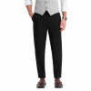 Pánske chino nohavice s elastickým pásom, čierne V4 OM-PACP-0157 S Pánske chino nohavice s elastickým pásom, čierne V4 OM-PACP-0157 S