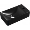 Sapho MARGITHA keramické umývadlo 38x22cm, otvor pro batériu vpravo, čierna mat MGT3822B Sapho MARGITHA keramické umývadlo 38x22cm, otvor pro batériu vpravo, čierna mat MGT3822B