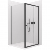 CERANO - Sprchovací kút Varone POINT Ľ/P - 6 mm - čierna matná, transparentné sklo - 130x90x195 cm - posuvný CERANO - Sprchovací kút Varone POINT Ľ/P - 6 mm - čierna matná, transparentné sklo - 130x90x195 cm - posuvný