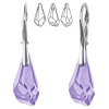 Náušnice Swarovski elements polygon drop fialové - Light amethyst 13mm Náušnice Swarovski elements polygon drop fialové - Light amethyst 13mm