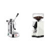 La Pavoni Professional Lusso + Eureka Mignon Silenzio 55, CR white La Pavoni Professional Lusso + Eureka Mignon Silenzio 55, CR white