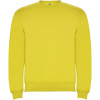 Clasica unisex sveter s výstrihom crewneck, žltá, S Clasica unisex sveter s výstrihom crewneck, žltá, S